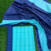 Light Blue with Dark Blue Pure cotton