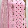 Top Self Bottom– karachi long Pure georgette thread work