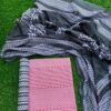 Rose with grey cotton chudi